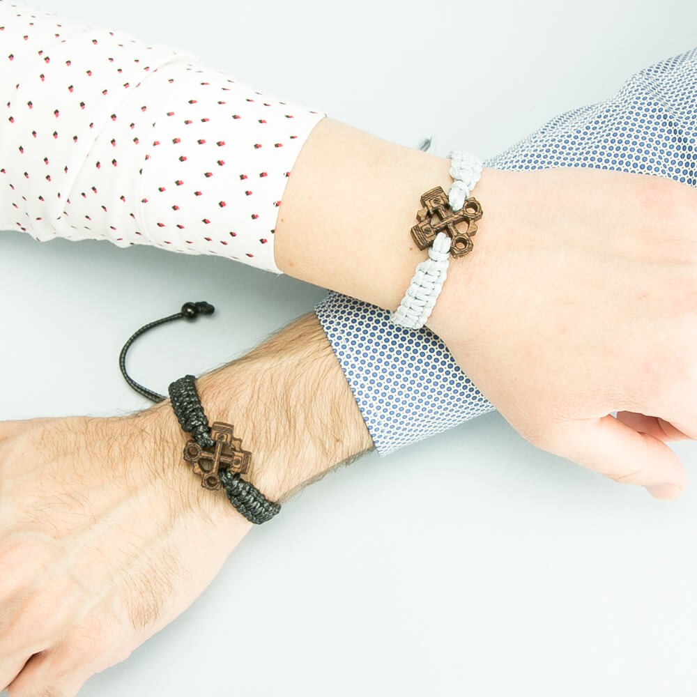 Wooden Bracelet Pistons Merbau Cotton (3)