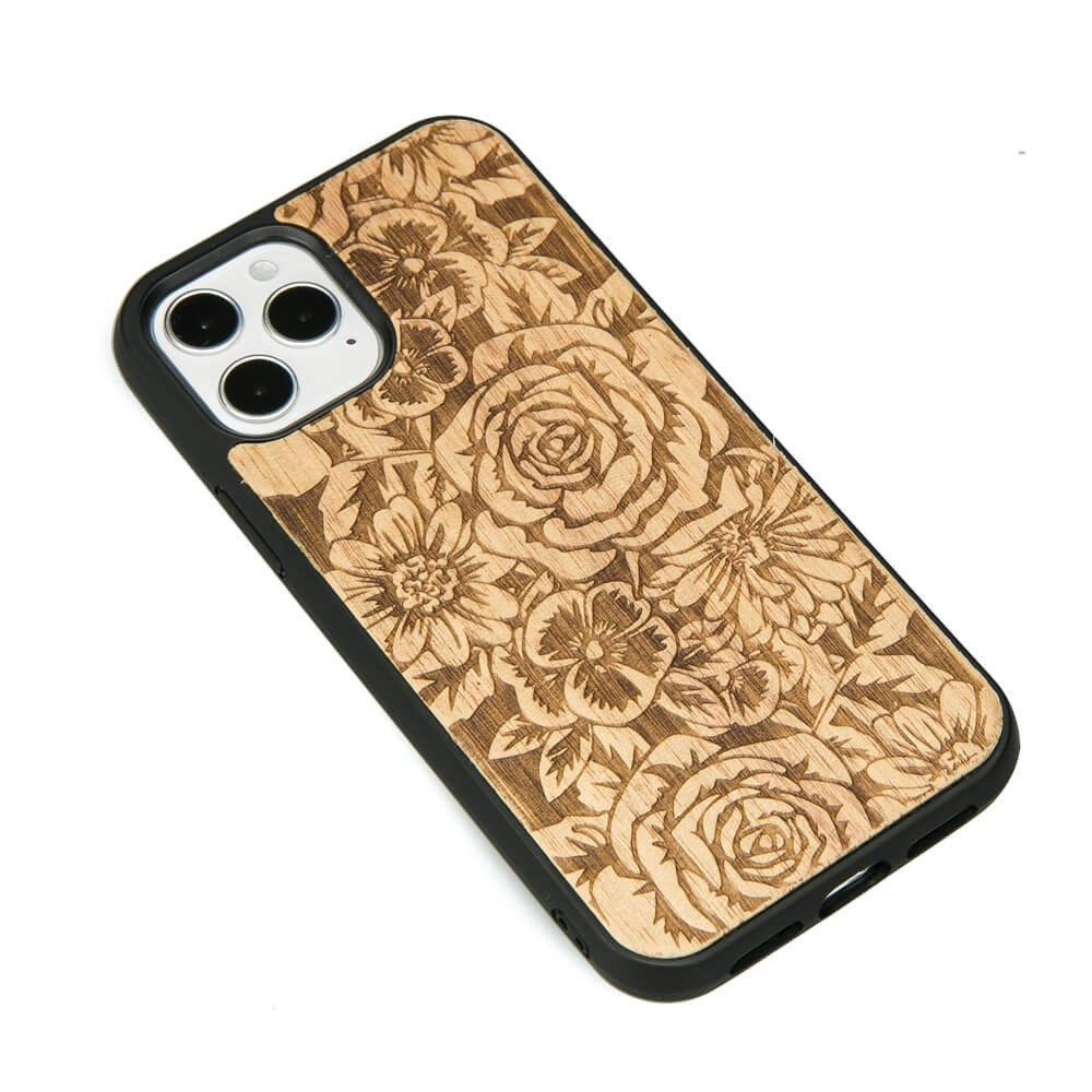 Drewniane Etui na iPhone 12 / 12 Pro RÓŻE ANIEGRE (2)