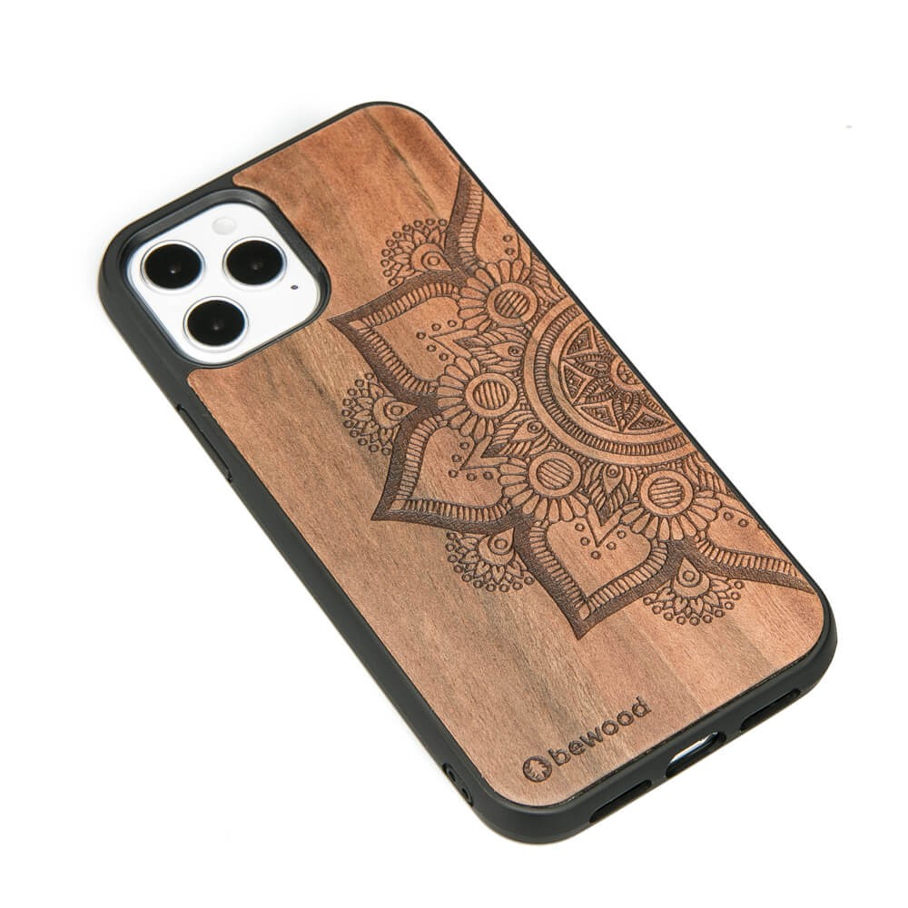 Apple iPhone 12 / 12 Pro Mandala Apple Tree Wood Case (2)