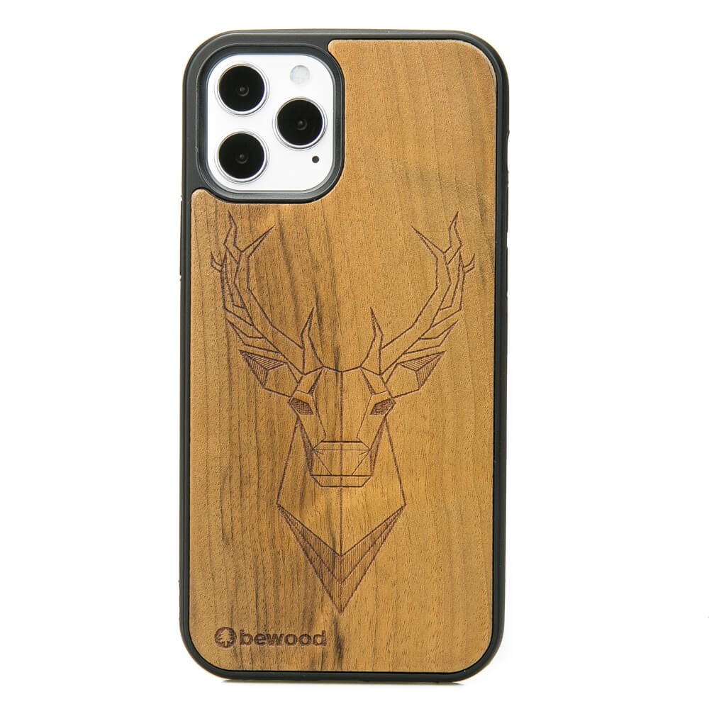 Drewniane Etui na iPhone 12 / 12 Pro JELEŃ IMBUIA (1)