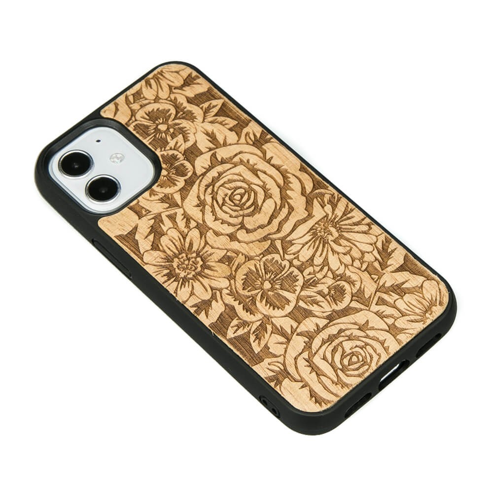 Drewniane Etui na iPhone 12 Mini RÓŻE ANIEGRE (2)