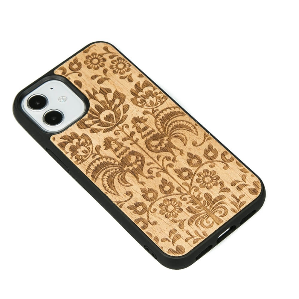 Drewniane Etui na iPhone 12 Mini POLSKI FOLK ANIEGRE (2)