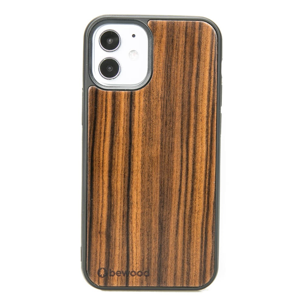 Drewniane Etui na iPhone 12 Mini PALISANDER SANTOS (1)