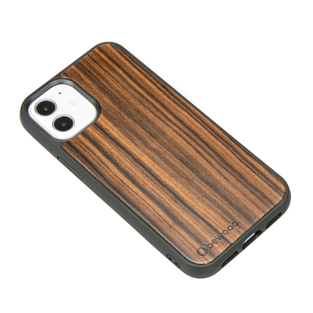 Drewniane Etui na iPhone 12 Mini PALISANDER SANTOS (2)
