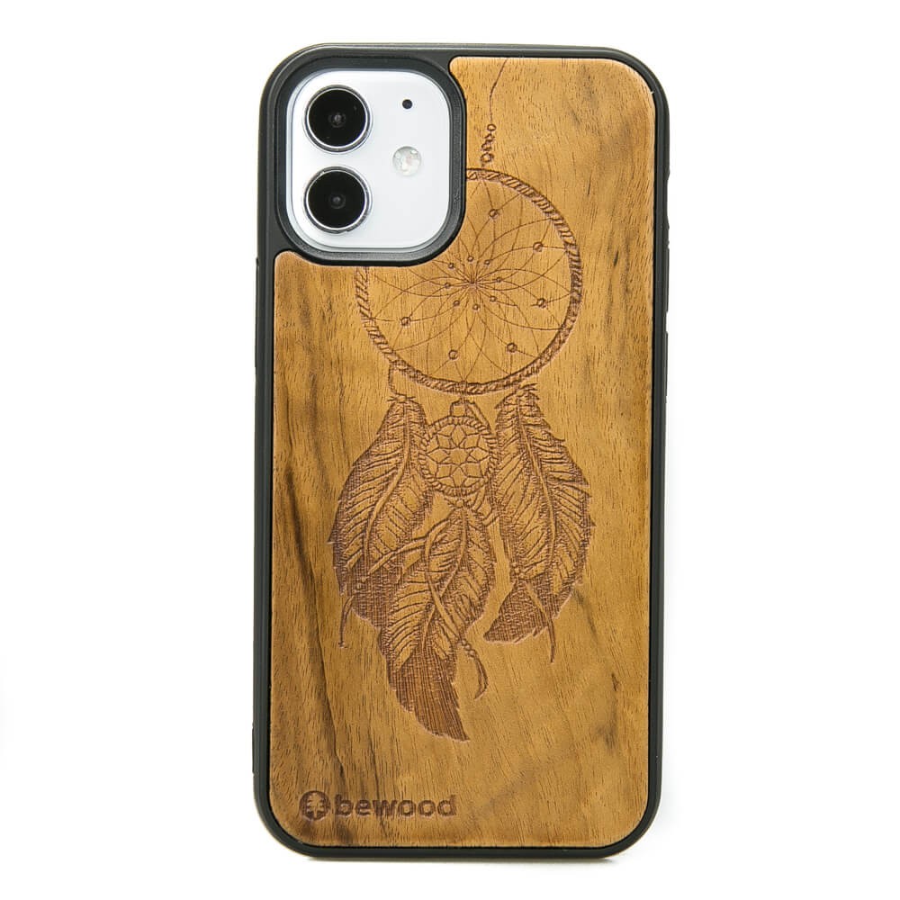 Drewniane Etui na iPhone 12 Mini ŁAPACZ SNÓW IMBUIA (1)