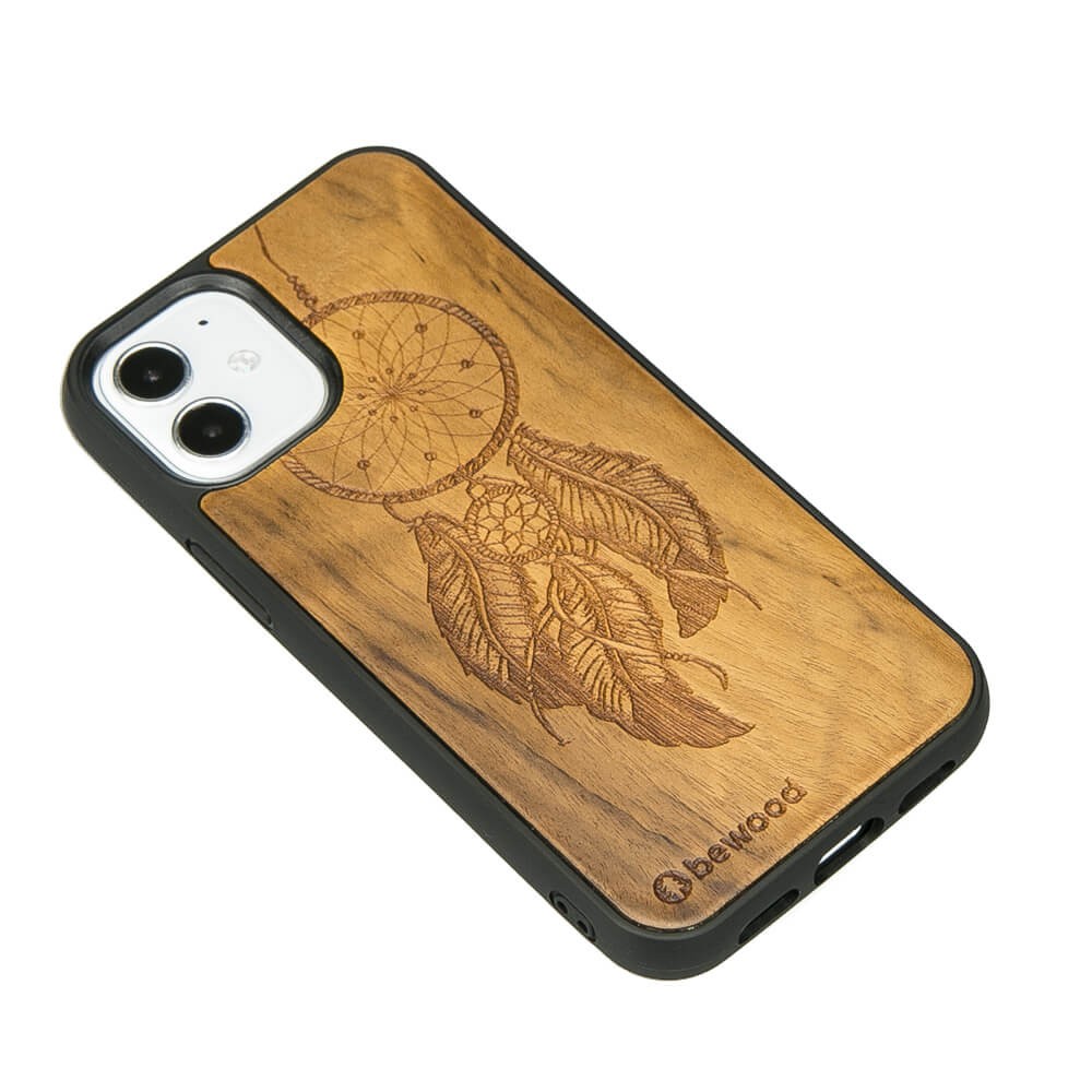 Drewniane Etui na iPhone 12 Mini ŁAPACZ SNÓW IMBUIA (2)
