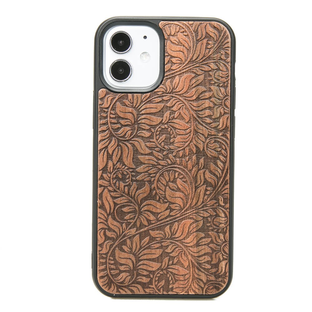 Apple iPhone 12 Mini Leafs Apple Tree Wood Case (1)