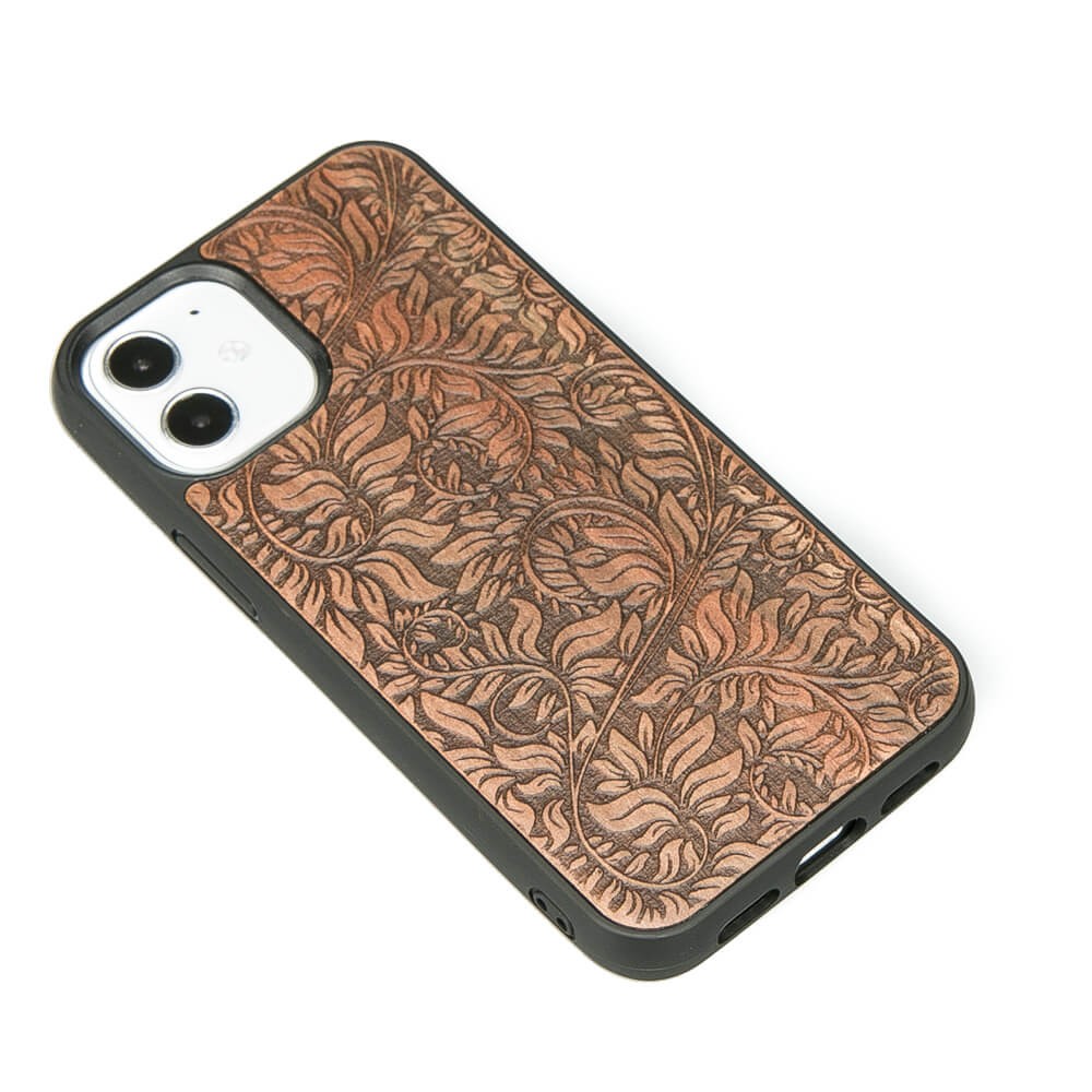 Apple iPhone 12 Mini Leafs Apple Tree Wood Case (2)