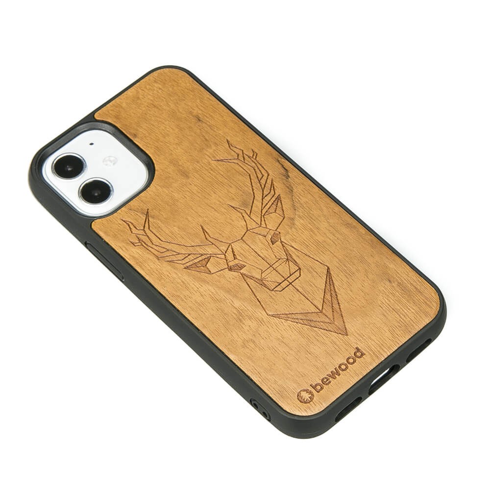 Drewniane Etui na iPhone 12 Mini JELEŃ IMBUIA (2)