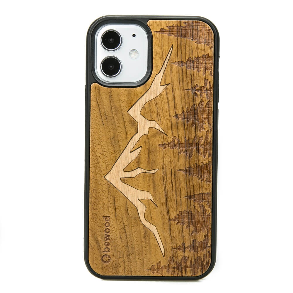 Drewniane Etui na iPhone 12 Mini GÓRY IMBUIA (1)