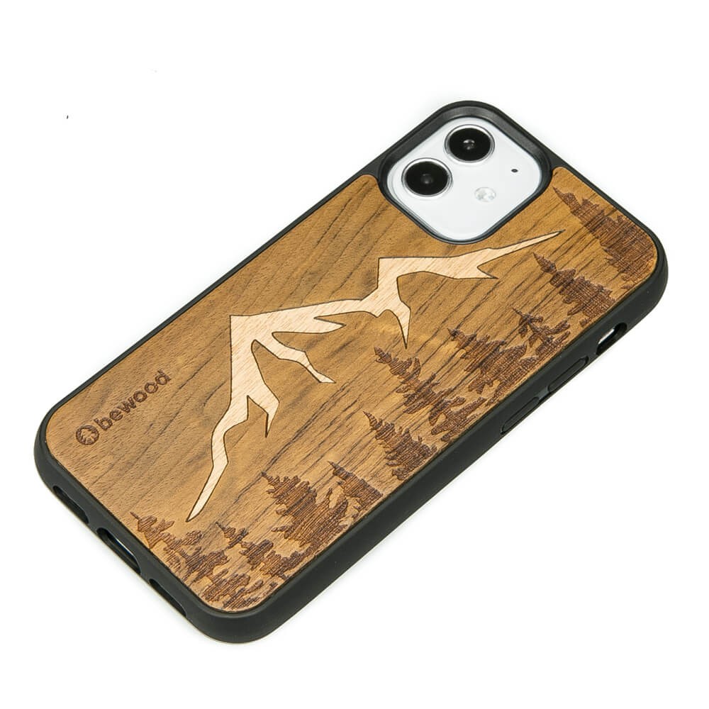 Drewniane Etui na iPhone 12 Mini GÓRY IMBUIA (2)