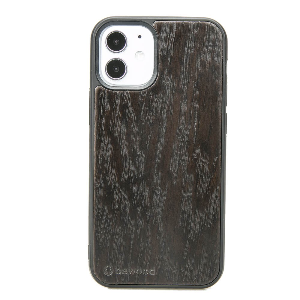 Drewniane Etui na iPhone 12 Mini DĄB WĘDZONY (1)