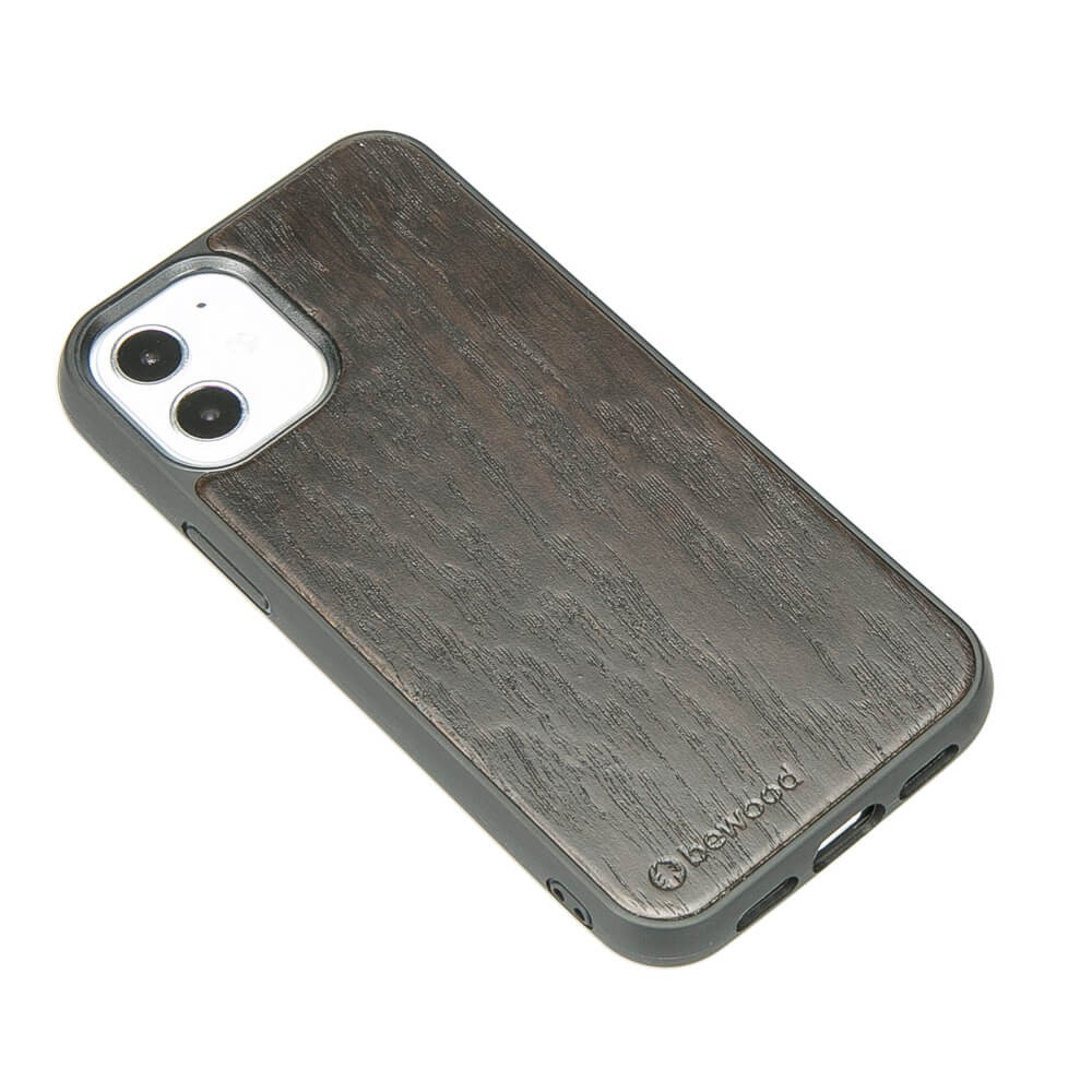 Drewniane Etui na iPhone 12 Mini DĄB WĘDZONY (2)