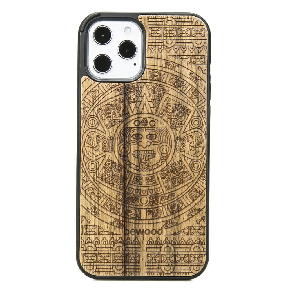 Drewniane Etui na iPhone 12 Pro Max KALENDARZ AZTECKI LIMBA (1)