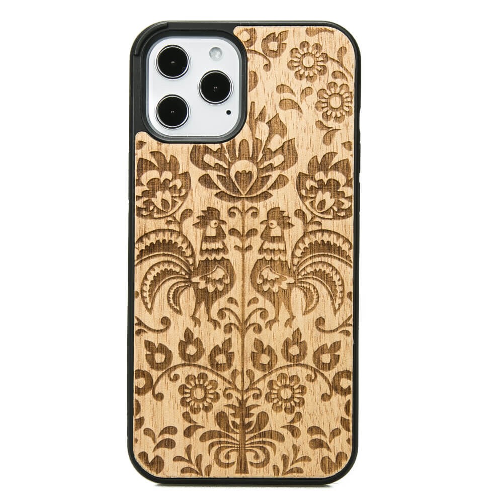 Drewniane Etui na iPhone 12 Pro Max POLSKI FOLK ANIEGRE (1)