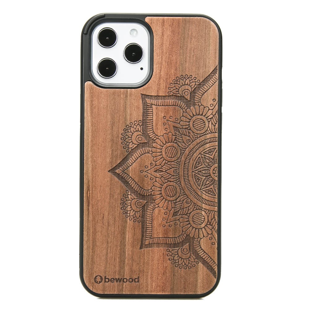 Drewniane Etui na iPhone 12 Pro Max MANDALA JABŁOŃ (1)