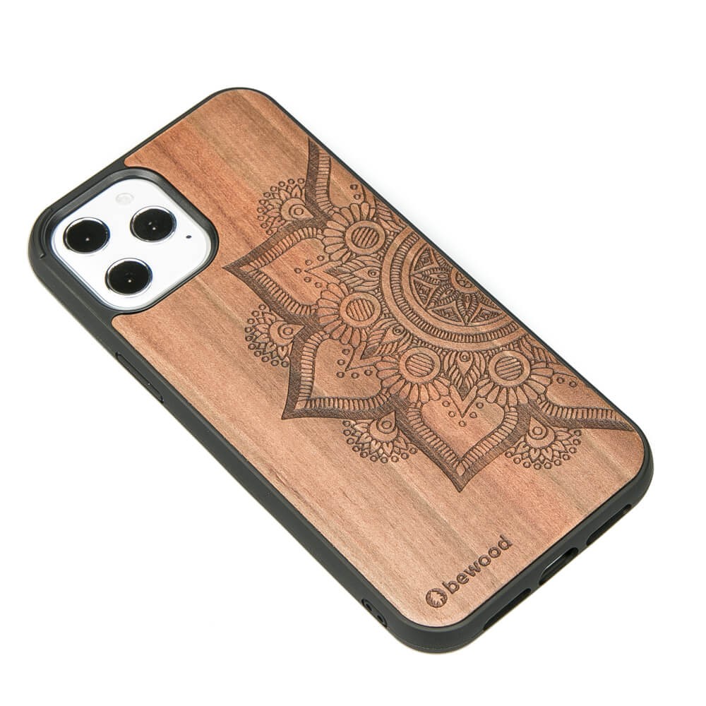 Drewniane Etui na iPhone 12 Pro Max MANDALA JABŁOŃ (2)