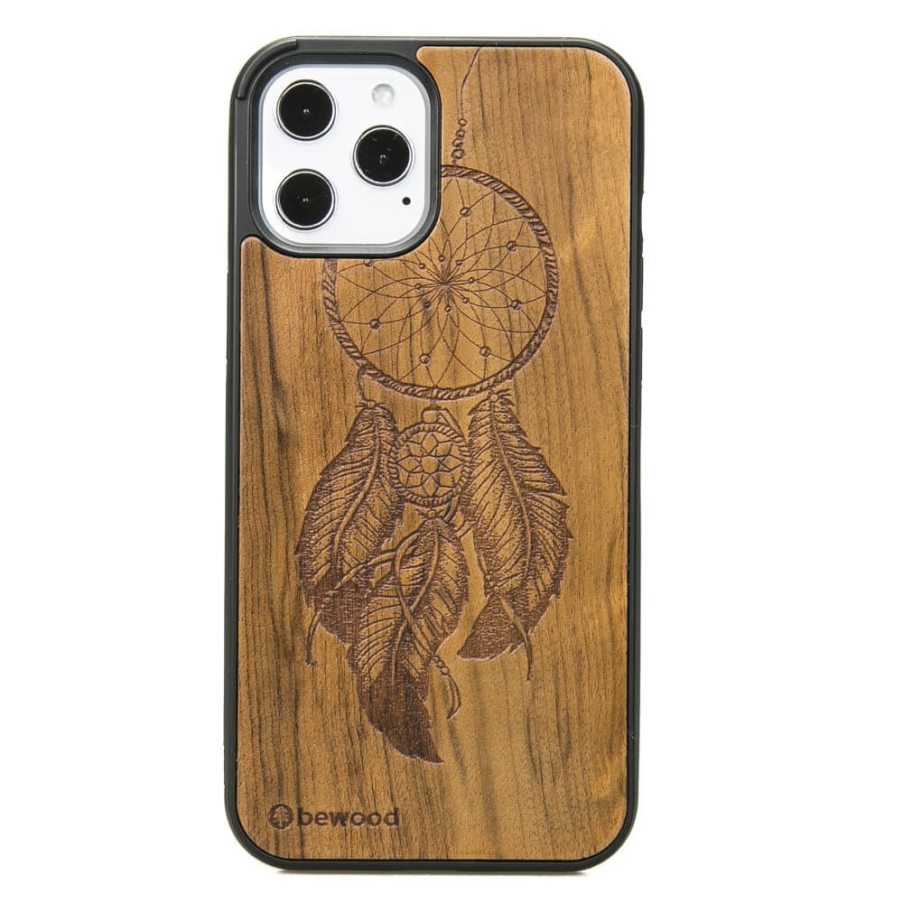 Drewniane Etui na iPhone 12 Pro Max ŁAPACZ SNÓW IMBUIA (1)