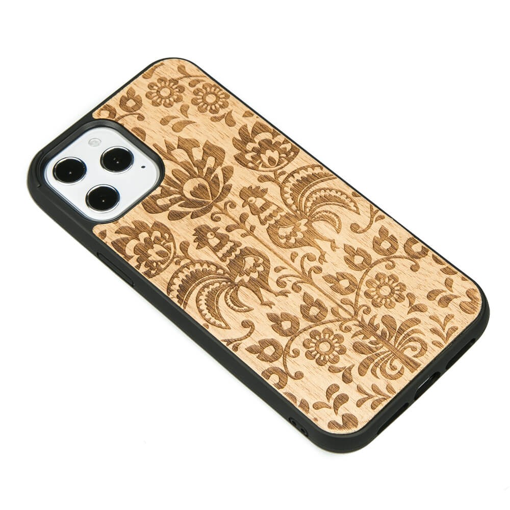 Drewniane Etui na iPhone 12 Pro Max KWIATY POLNE ANIEGRE (2)