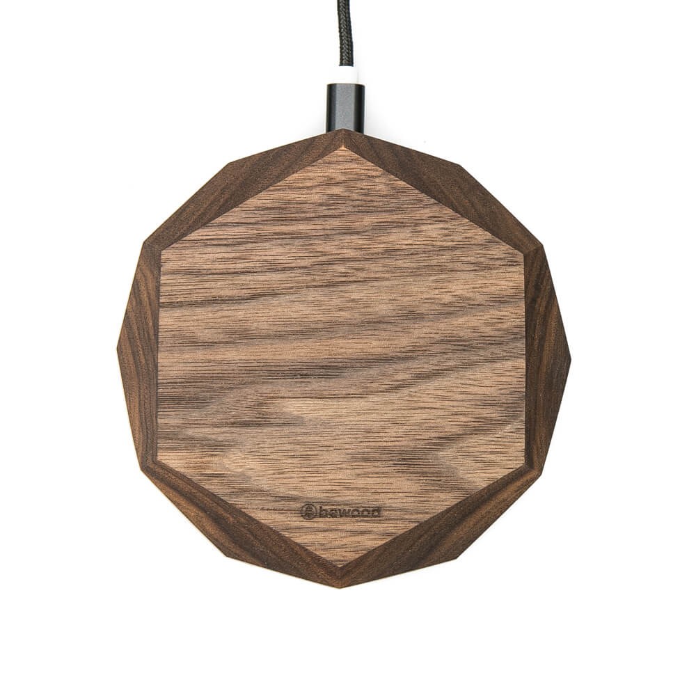 Ładowarka indukcyjna Bewood Geometryczna QI 15W Orzech (7)