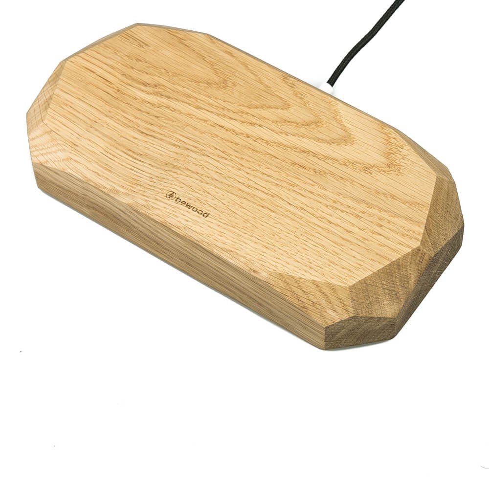 Ładowarka indukcyjna Podwójna Bewood Double QI 15W Dąb (7)