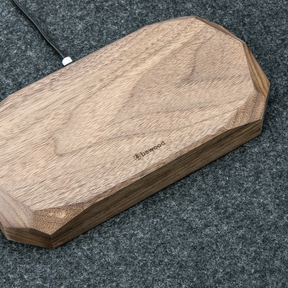 Wireless Charger Bewood Double QI 10W Walnut (10)