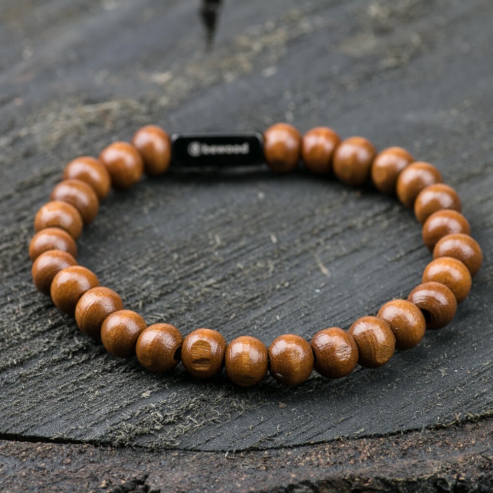 Bransoletka z koralików - Bewood Beads - Brown (1)