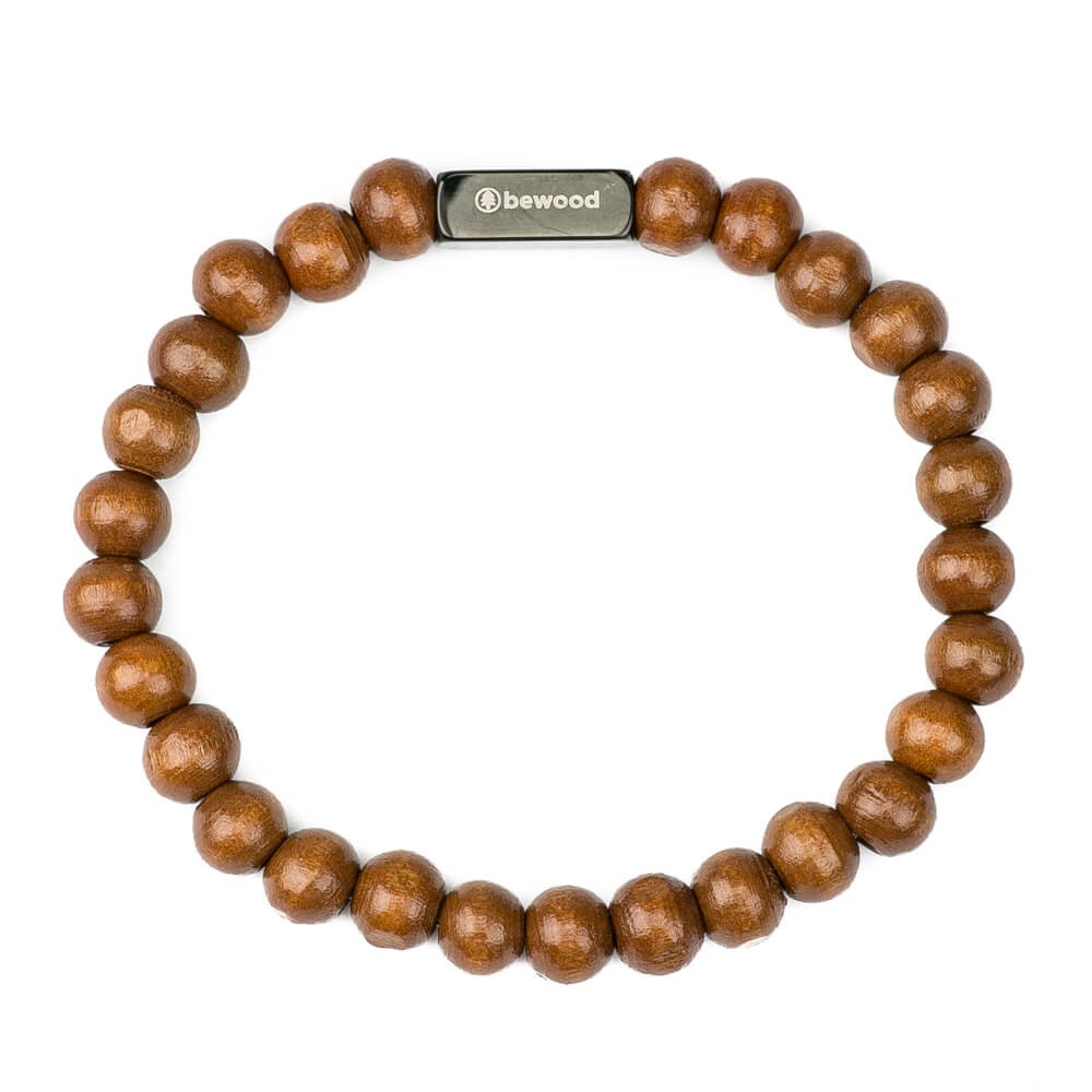 Bransoletka z koralików - Bewood Beads - Brown (2)