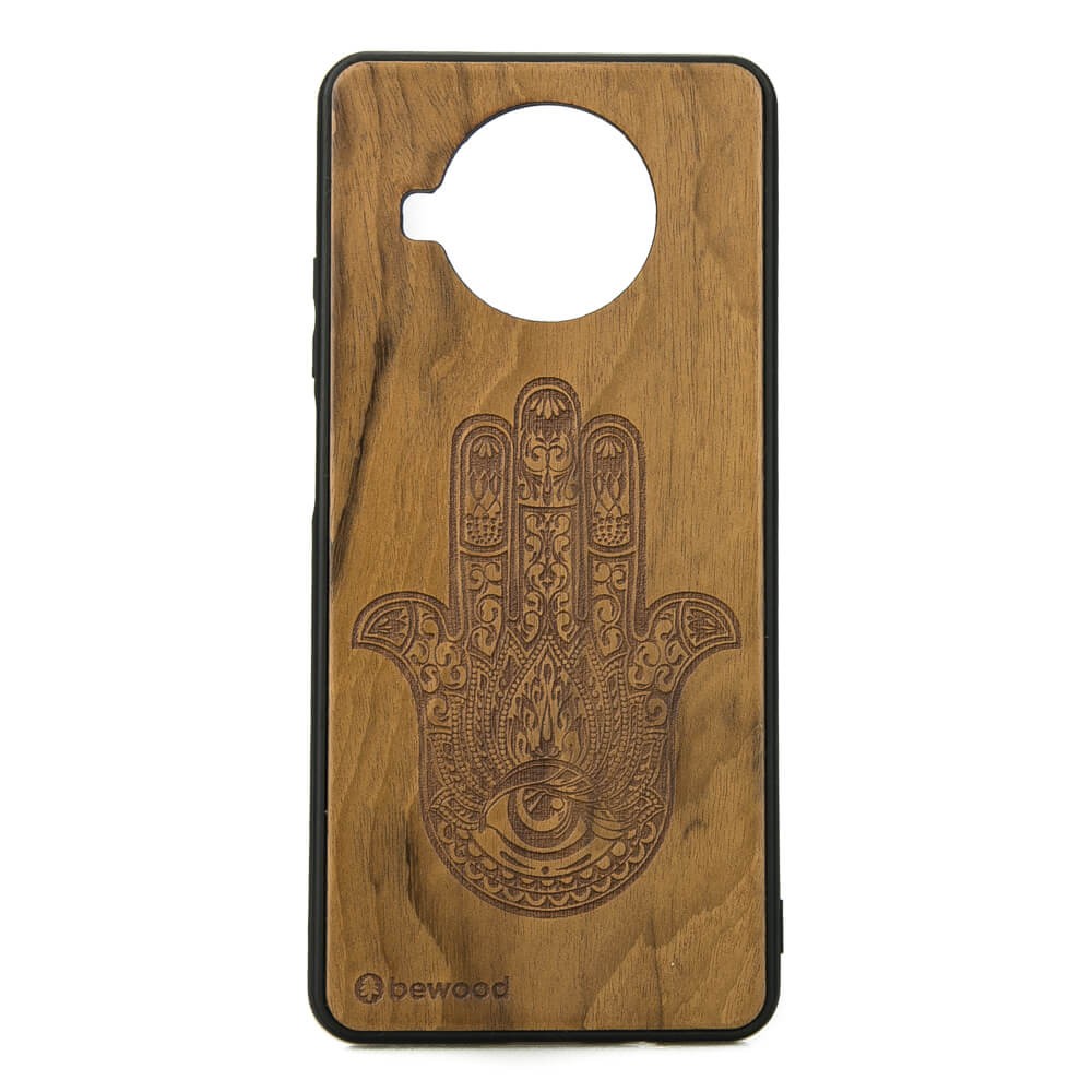 Drewniane Etui Xiaomi Mi 10T Lite HAMSA IMBUIA (1)