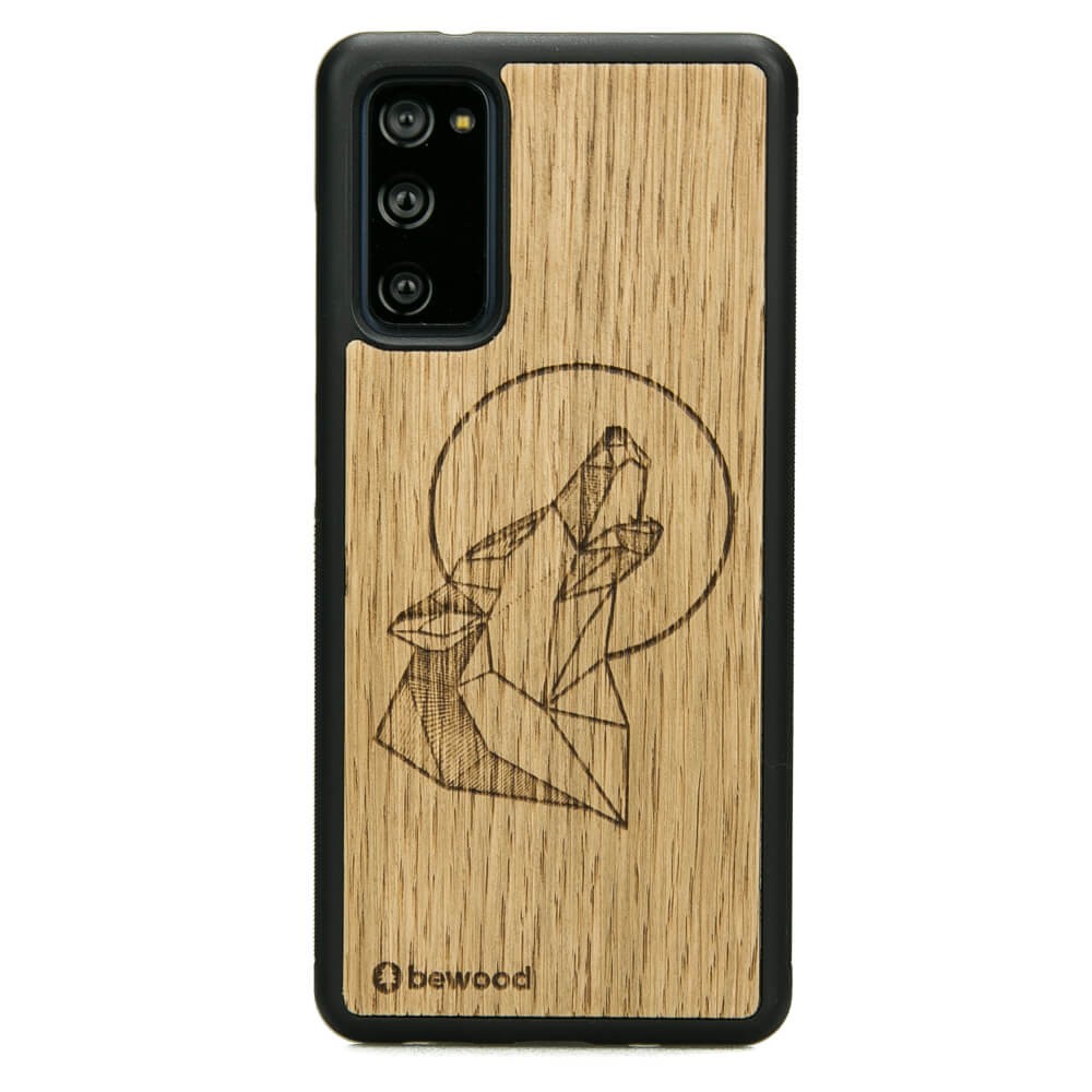 Drewniane Etui na Samsung Galaxy S20 FE WILK DĄB (1)