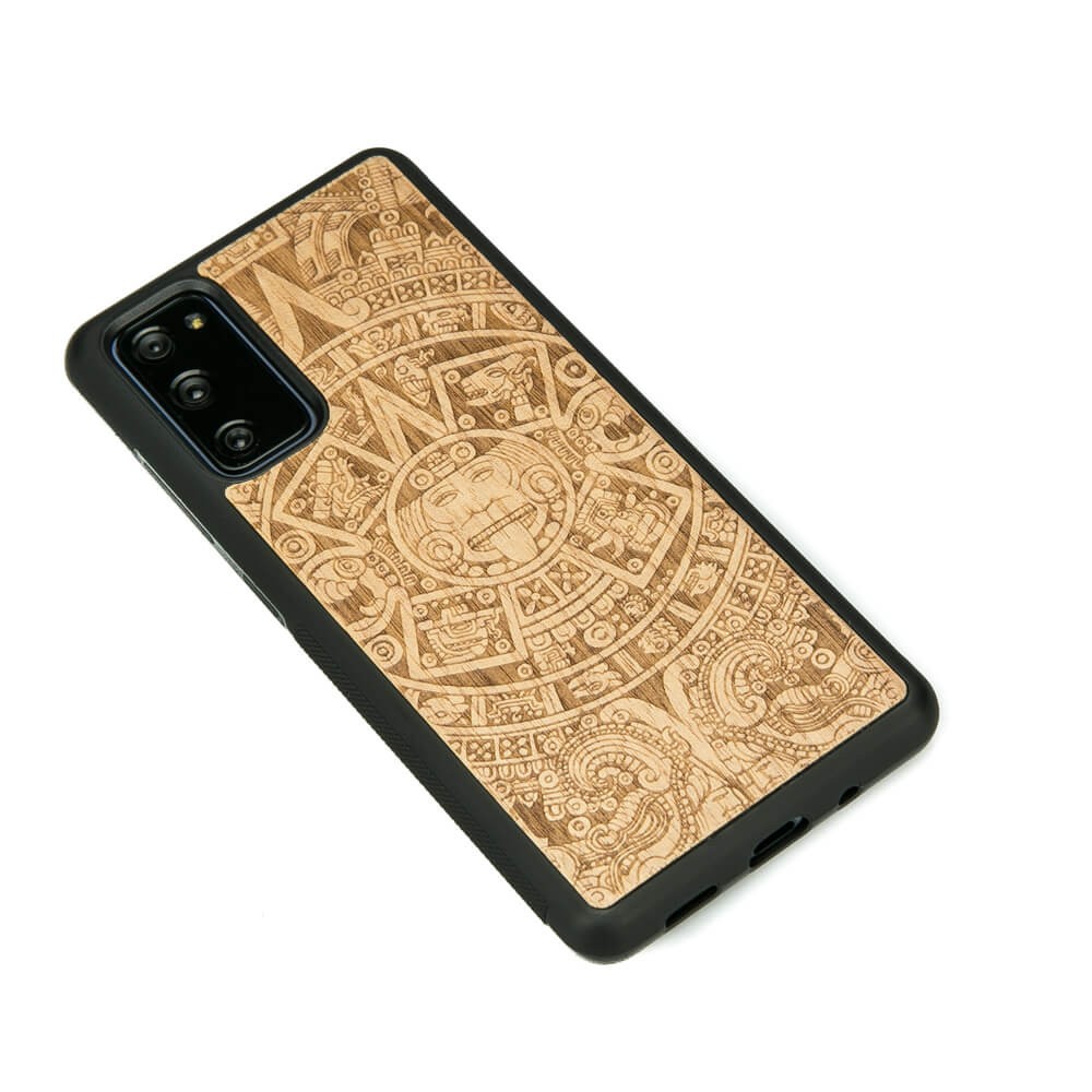 Drewniane Etui na Samsung Galaxy S20 FE KALENDARZ AZTECKI ANIEGRE (2)