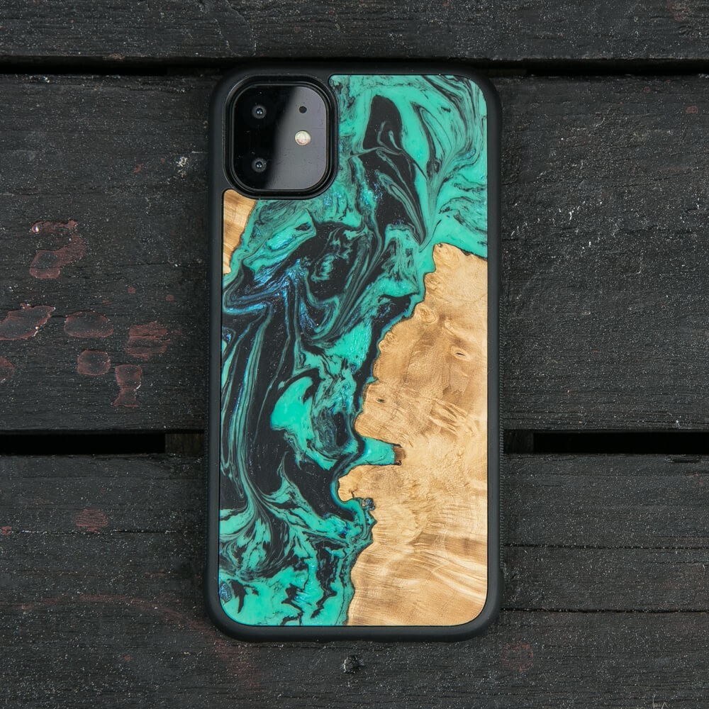 Etui Bewood Unique - Turquoise (1)