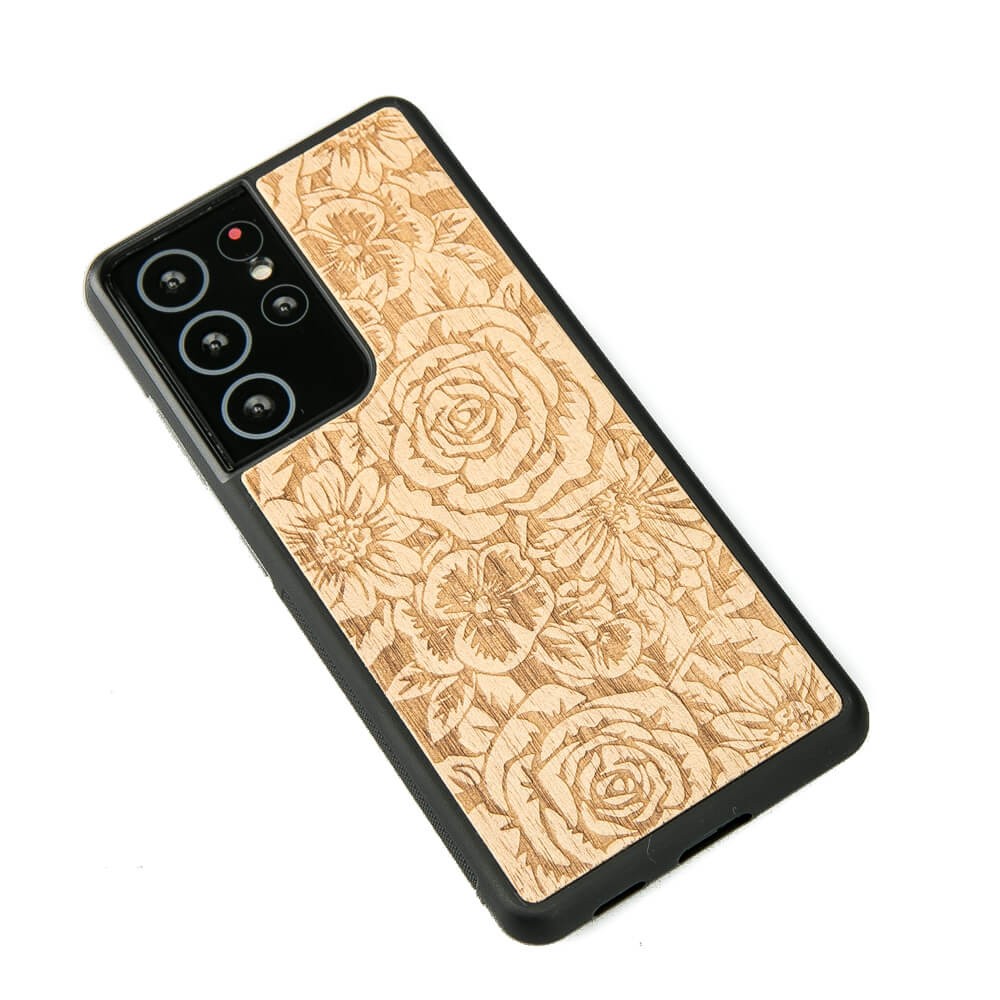 Drewniane Etui na Samsung Galaxy S21 Ultra RÓŻE ANIEGRE (2)