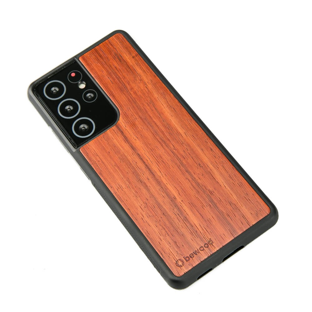 Drewniane Etui na Samsung Galaxy S21 Ultra PADOUK (2)