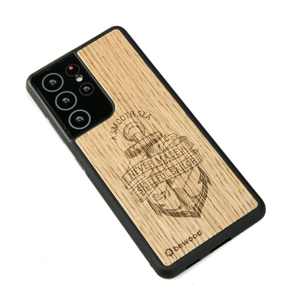 Drewniane Etui na Samsung Galaxy S21 Ultra KOTWICA DĄB (2)
