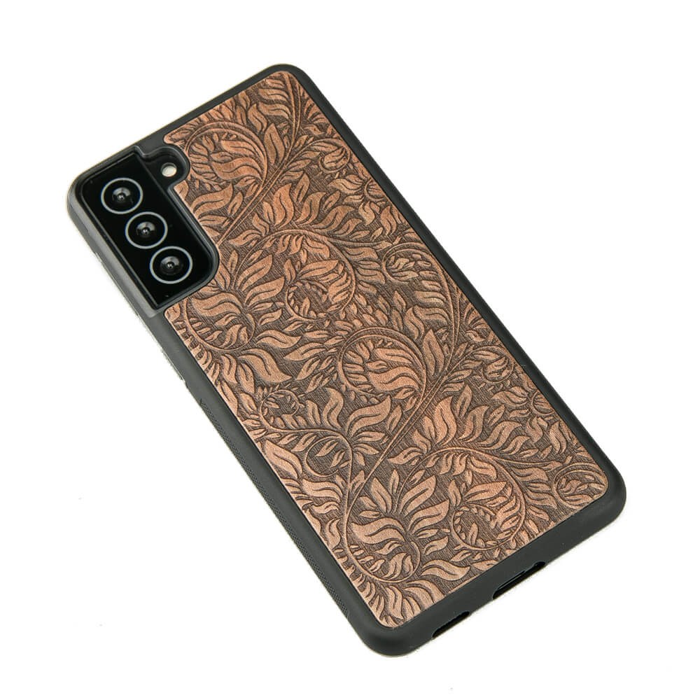Drewniane Etui na Samsung Galaxy S21 Plus LIŚCIE JABŁOŃ (2)