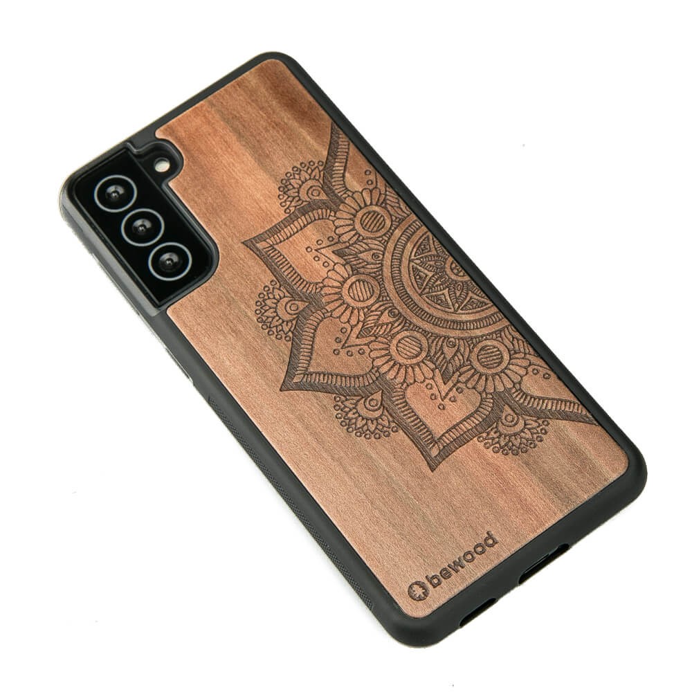 Drewniane Etui na Samsung Galaxy S21 MANDALA JABŁOŃ (2)