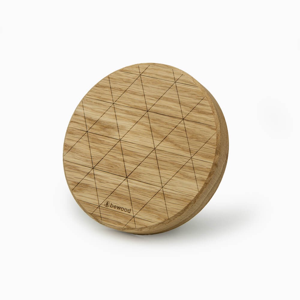 Ładowarka indukcyjna Bewood Slim Circle QI 15W Dąb (3)