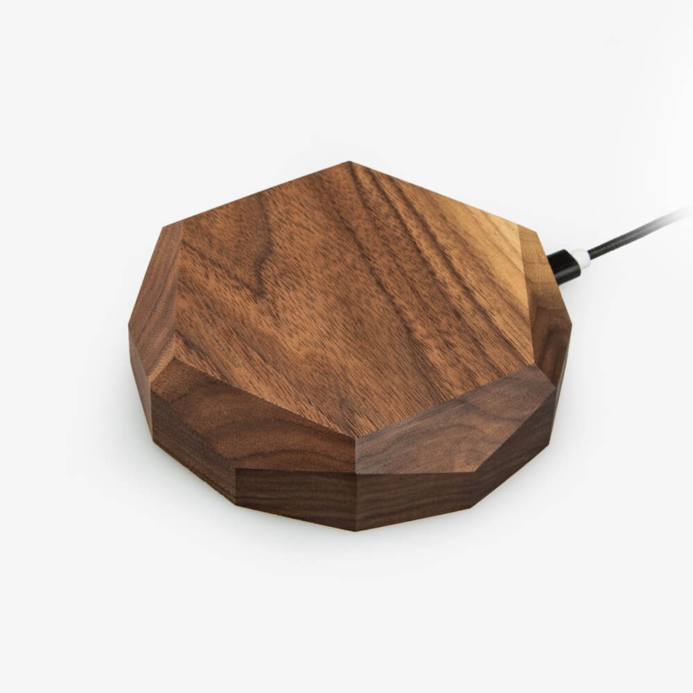 Ładowarka indukcyjna Bewood Geometryczna QI 15W Orzech (2)