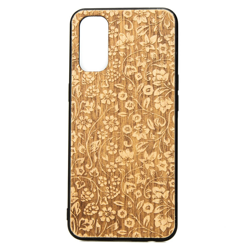Drewniane Etui OPPO Reno 4 KWIATY POLNE ANIEGRE (1)