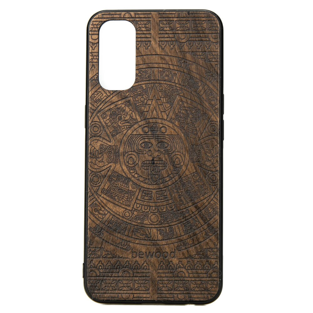 Drewniane Etui OPPO Reno 4 KALENDARZ AZTECKI ZIRICOTE (1)