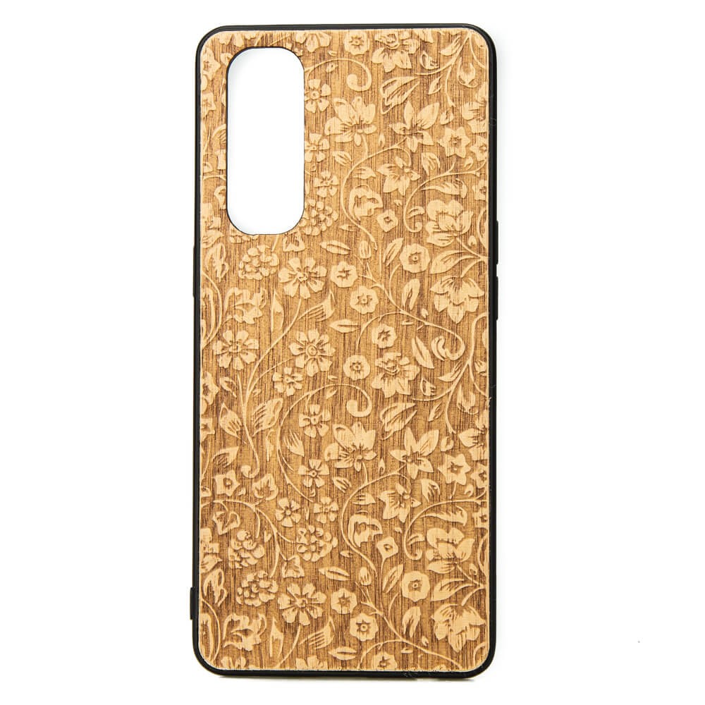Drewniane Etui OPPO Reno 4 Pro 5G KWIATY POLNE ANIEGRE (1)