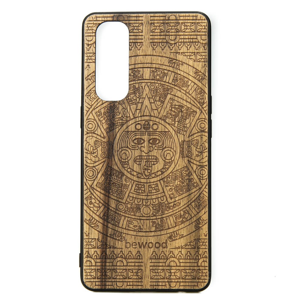 Drewniane Etui OPPO Reno 4 Pro 5G KALENDARZ AZTECKI LIMBA (1)