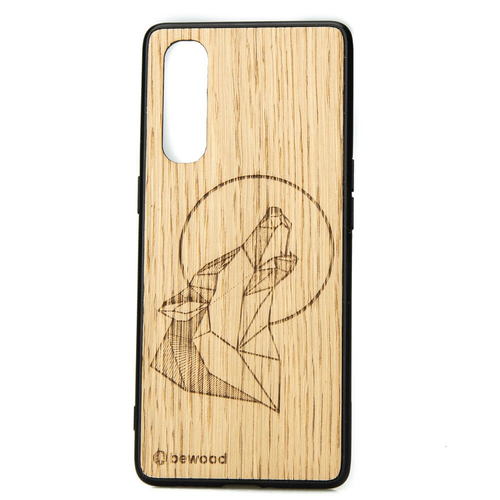 Drewniane Etui OPPO Reno 3 Pro WILK DĄB (1)