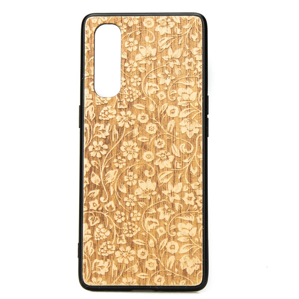 Drewniane Etui OPPO Reno 3 Pro KWIATY POLNE ANIEGRE (1)