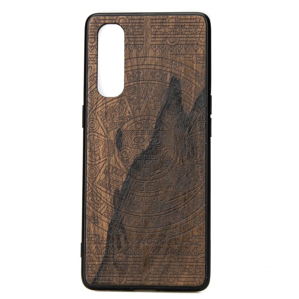 Drewniane Etui OPPO Reno 3 Pro KALENDARZ AZTECKI ZIRICOTE (1)