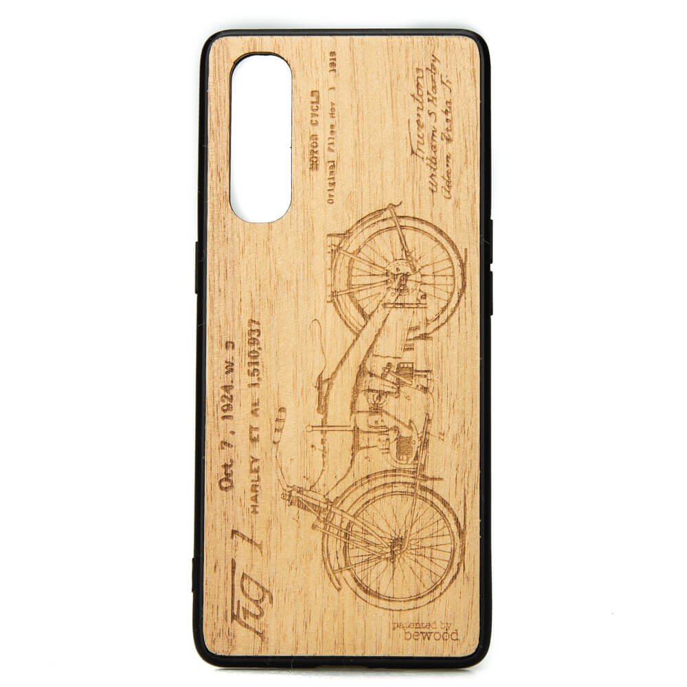 Drewniane Etui OPPO Reno 3 Pro HARLEY PATENT ANIEGRE (1)