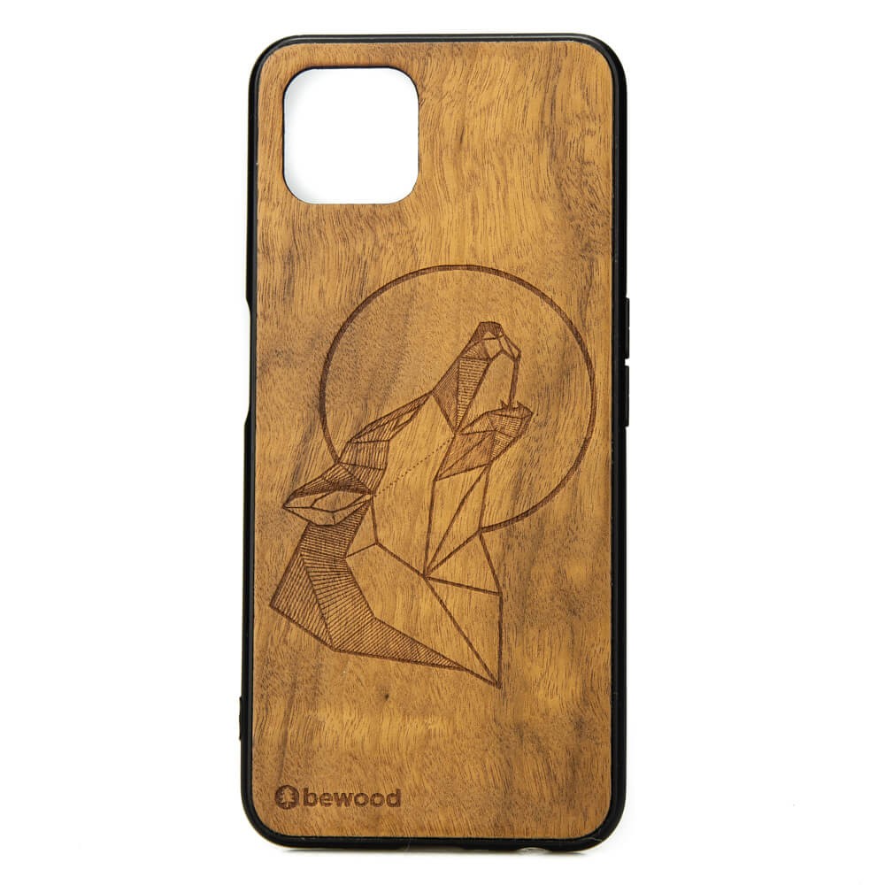 Drewniane Etui OPPO Reno 4 Z WILK IMBUIA (1)