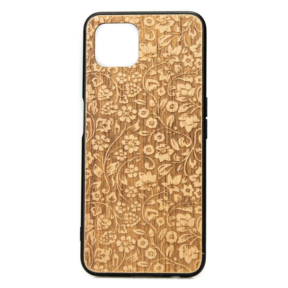 Drewniane Etui OPPO Reno 4 Z KWIATY POLNE ANIEGRE (1)