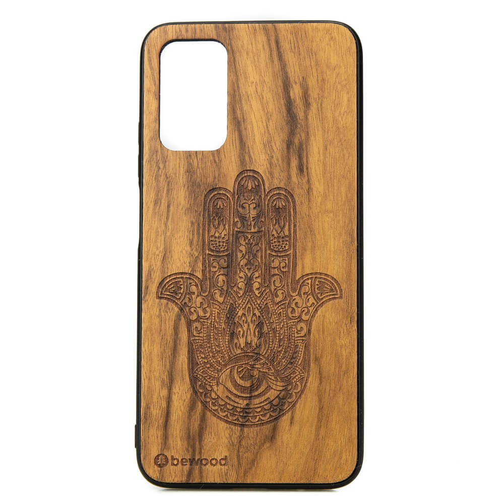 Drewniane Etui Xiaomi POCO M3 HAMSA IMBUIA (1)